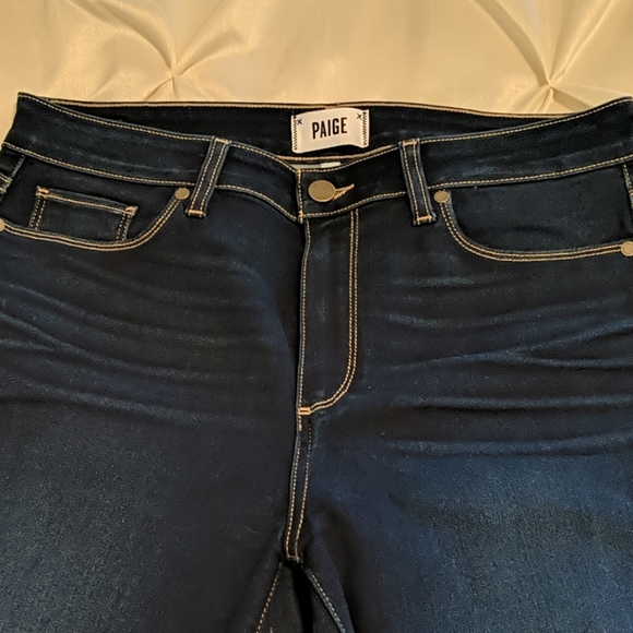 EUC Paige Skinny Ankle Hoxton Dark Wash Jeans - Picture 5 of 8